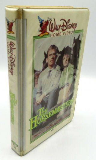 Walt Disney Home Video The Horsemasters VHS very rare old white clam shell case 2