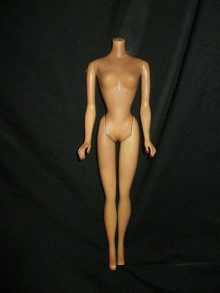Vintage Mattel Early Barbie Doll Body Straight Leg - Solid Torso - Body Only