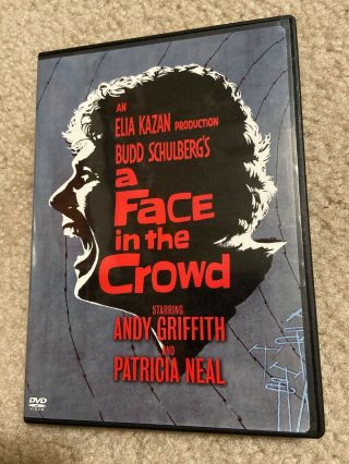 Rare A Face In The Crowd (dvd,  1957) Andy Griffith,  Patricia Neal Movie