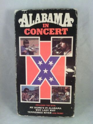 Alabama Band In Concert 1991 Vhs Brentwood Video Bc905 Randy Owen Jeff Cook Rare