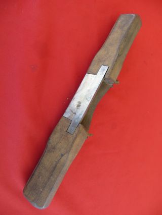 Antique Adjustable Blanchard Wooden Spoke Shave Wheelwright Woodoworking Tool