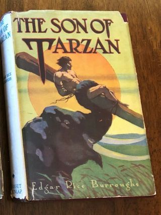 The Son Of Tarzan Book - Edgar Rice Burroughs - 1917 Rare - Dust Jacket
