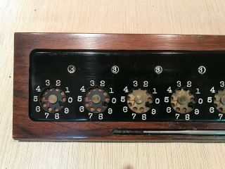 Antique The Lightning Calculator Adding Machine,  Hardwood base,  box 3