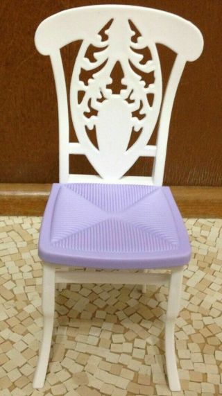 Rare 2007 Barbie Doll My Dream House Home Dining Table Room Chair Glam Furniture