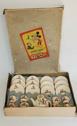 Rare Vintage 1950’s Beswick Disney Childs Boxed Complete Tea Set