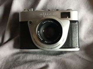 Vtg Rare Altix 35mm Camera,  Carl Zeiss Jena F2.  8 50 Mm