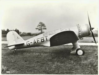 Very Rare Official Photograph Of A Northrop Gamma On The British Civil Register