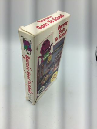 Barney Goes To School Sing Along VHS Sleeve 3