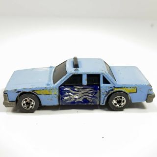 Rare 1983 Hot Wheels Crack Ups Crunch Chief Blue State Police Car