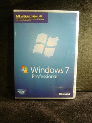 Rare Collectible Microsoft Windows 7 32/64bit " Get " Online Kit No Serial