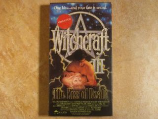 Witchcraft Iii The Kiss Of Death Unrated Vhs Rare 1st Edition 1991 Academy