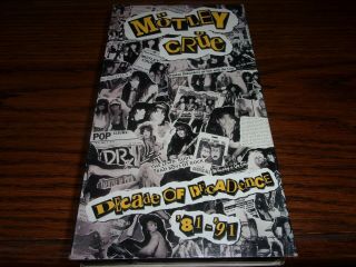 Motley Crue - Decade Of Decadence 1981 - 1991 Rare Vhs Hair Metal