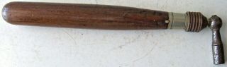 Antique Wooden Handle Piano Tuning Tool Turning Hammer Wrench Pat.  Aug.  20.  01