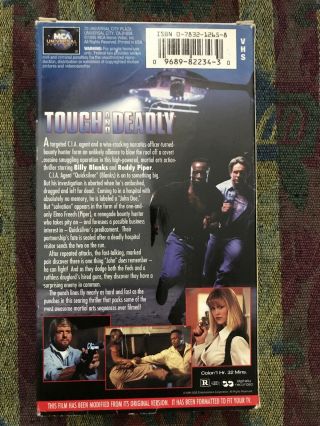 Tough And Deadly VHS Rare Cult Action Martial Arts Roddy Piper Billy Blanks Htf 2