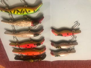9 Rare Vintage Drifter Tackle The Believer Lures.  6 - 4”/ 3 - 3”.  40 Plus Yrs Old.
