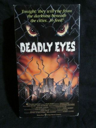 Deadly Eyes Vhs Rare Horror James Herbert 1982 Rats Classic Film