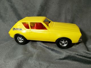 Vintage 70s Yellow Amc Gremlin Toy Car Simms Made In Usa Plastic Rare