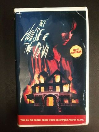 The House Of The Devil Large Clamshell Vhs Rare