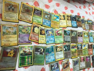 50 Holographic Pokemon Cards Includes Rares,  Base Set,  First Gen.  1995 - 2009