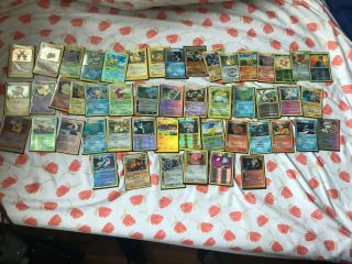 50 HOLOGRAPHIC POKEMON CARDS Includes Rares,  Base Set,  First Gen.  1995 - 2009 2