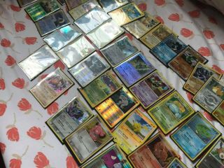 50 HOLOGRAPHIC POKEMON CARDS Includes Rares,  Base Set,  First Gen.  1995 - 2009 3