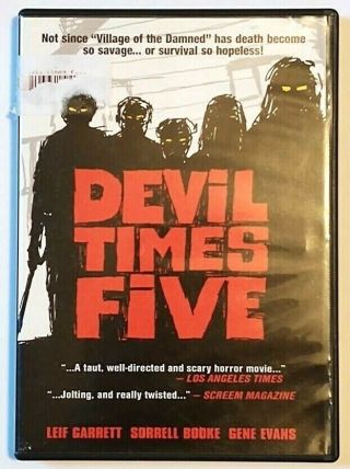 Devil Times Five Dvd Rare Oop Leif Garrett