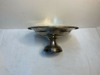Revere Silversmiths Sterling Silver Round Weighted Pedestal Bowl Dish 410 Grams