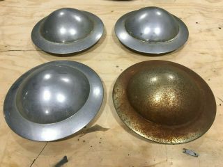 Rare,  Rusty Steel,  Vintage Style Center Hub Caps For Your Rat Rod