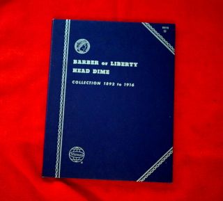 Rare Vintage Whitman 1892 - 1916 Morgan Or Liberty Dime Folder Book