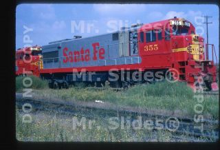 Slide Atsf Santa Fe Rare & Unique U28cg 355 Kc Ks 1966