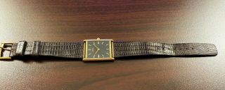 Rare Vintage Seiko Thin Gold Tone Quartz Dress Watch