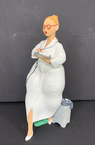 Emilio Casarotto Figurine Female Doctor Nurse Proud Ladies Series Le Rare Italy