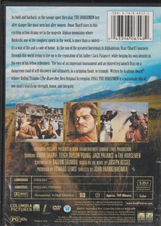 THE HORSEMEN DVD RARE OUT OF PRINT OMAR SHARIF JACK PALANCE 2