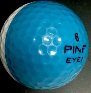 Ping Eye 2 Teal White Golf Ball Rare High 6 Dual Color Collector Grade Exc