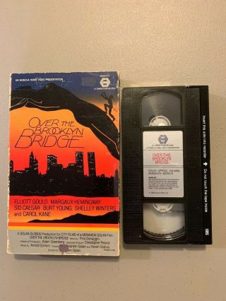 Over The Brooklyn Bridge Big Box Vhs Rare Oop 80s Elliott Gould Not On Dvd