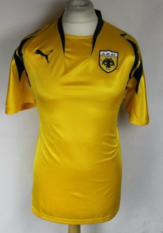 Bnwt Aek Athens Home Football Shirt Puma 07 - 08 Mens Small Rare With Tags