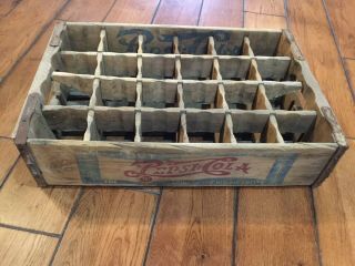 Rare Double Dot Vintage Pepsi Cola Wood Crate Sections