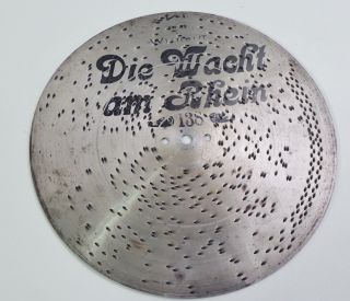 Wilhelm Die Wacht Am Rhein 138 Mira 9 1/4 " Music Box Disc Karl Wilhelm Rare