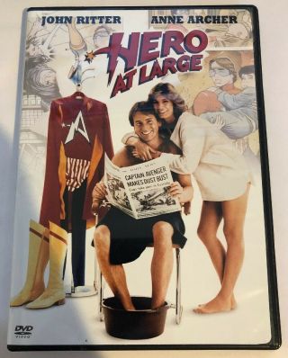 Hero At Large (dvd,  2005) John Ritter Vg Shape Rare Oop Anne Archer Region 1