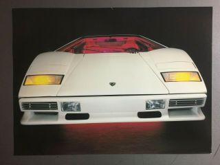 1987 Lamborghini Countach Coupe Picture,  Print,  Poster Rare Awesome L@@k