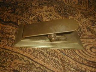 Antique Arts and Crafts Era Brass Desk Clip for Papers may be Bradley Hubbard 2