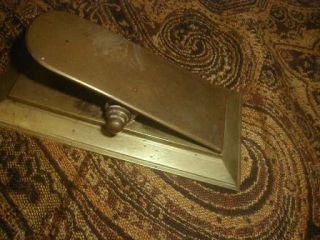 Antique Arts and Crafts Era Brass Desk Clip for Papers may be Bradley Hubbard 3
