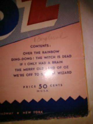 ANTIQUE The Wizard of Oz Souvenir Album 1939 JUDY GARLAND Poster Land of Oz RARE 2