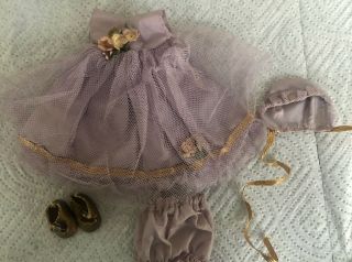 Tagged 1952 Vogue Ginny Doll Lilac Bridal Dress Outfit