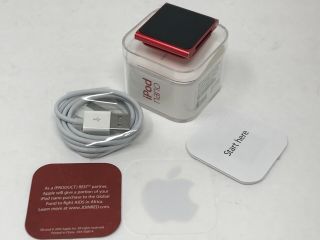 (rare) Apple Ipod Nano 6th Generation Red Special Edition (16gb) Bundle