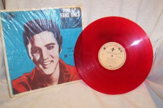 Elvis Presley Red Vinyl For Lp Fans Only 1967 Taiwan Ultra Rare Unofficial