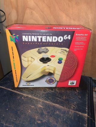 Nintendo 64 Limited Edition Gold Controller Edition Empty Box— Rare 1998 Box