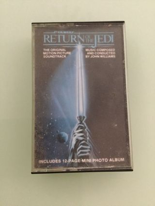 Star Wars Cassette Tape Return Of The Jedi Soundtrack 1983 John Williams Rare 3