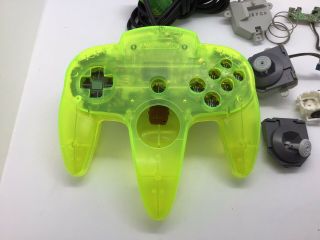 Nintendo 64 Controller Neon Green Extreme Lime Rare Funtastic Rebuild 2