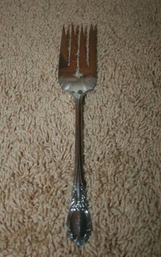 Wm A Rogers Oneida Ltd Park Lane Chatelaine Dowry Large Serving Fork Silverplate